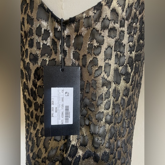 YSL Saint Laurent ✨NWT✨ Metallic Leopard Tank Top, Size Small - Picture 9 of 14